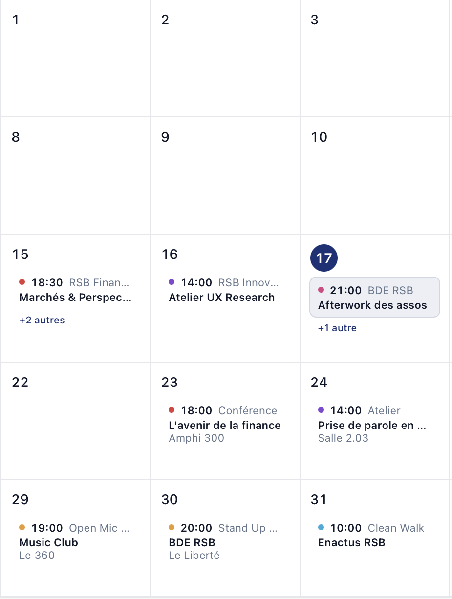 Assaliz événements