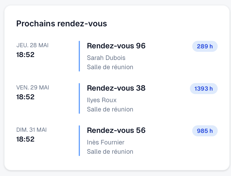 Rendez-vous et organisation Assaliz